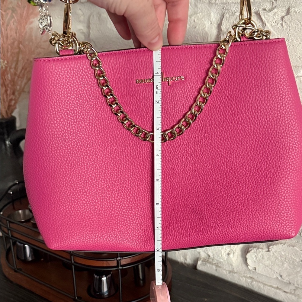 Nanette Lepore Pink Crossbody Bag with Gold Chain - Picture 5 of 8